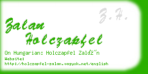 zalan holczapfel business card